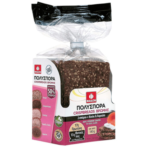 FAIDON CRISBREAD OATS WITH QUINOA AND CAROBS 180gr