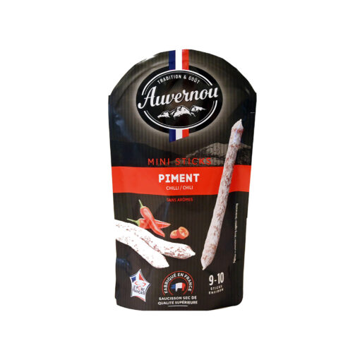 AUVERNOU STICKS SALAMI CHILLI 100gr