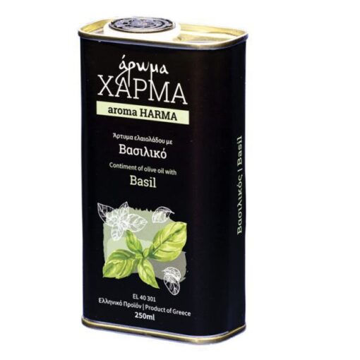 AROMA HARMA CONTIMENT OF OLIVE OIL WITH BASIL 250ml