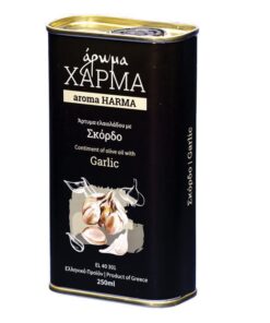 AROMA HARMA CONTIMENT OF OLIVE OIL WITH GARLIC 250ml