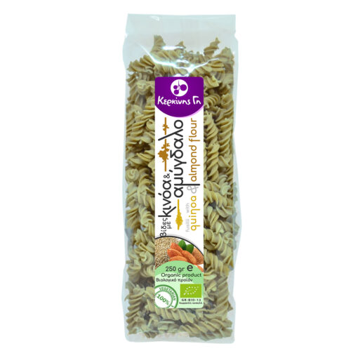 KERKINIS GI  BIO FUSILLI WITH QUINOA & ALMOND FLOUR 250gr