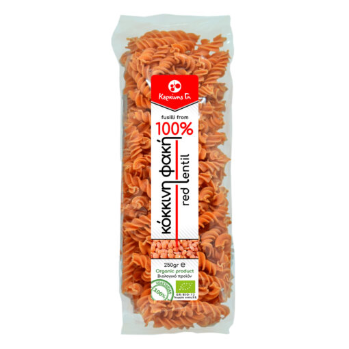 KERKINIS GI BIO FUSILLI FROM RED LENTIL 250gr