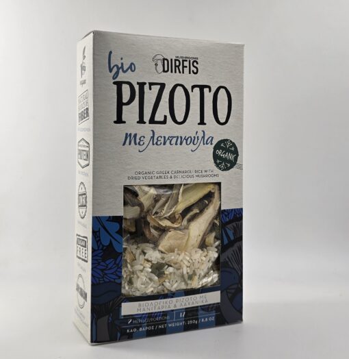 DIRFIS BIO CARNAROLI RICE WITH DRIES VEGETABLES & MUSHROOMS 250gr
