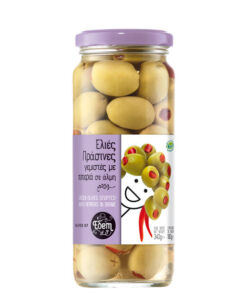 EDEM GREEN OLIVES STUFFED WITH PEPPERS  340gr