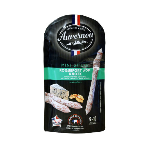 AUVERNOU SALAMI STICKS ROQUEFORT & WALNUT 100gr