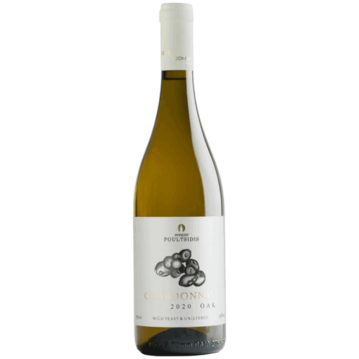 POULTSIDIS CHARDONNAY OAK DRY WHITE WINE BIO 750ml
