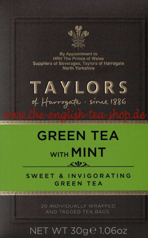 TAYLORS GREEN TEA WITH MINT 20pcs