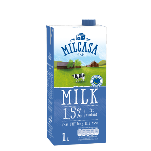 MILCASA LONG- LIFE MILK 1.5% FAT 1lt